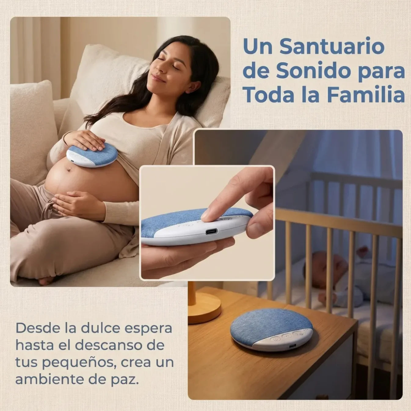 Bocina Almohada | Duerme con música sin despertar a nadie